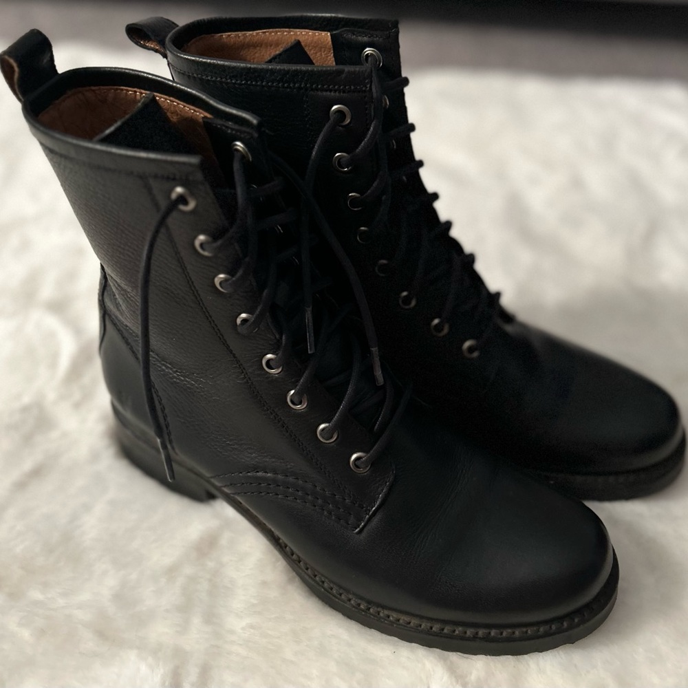 Frye combat boots size 9.5